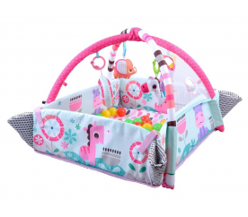 Aga4Kids Hrací deka s mantinelem 5v1 Pink