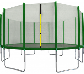 Aga SPORT TOP Trampolína 518 cm Dark Green + ochranná síť + žebřík