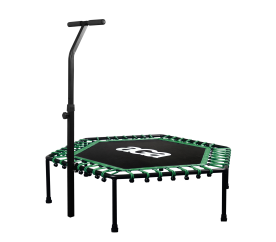 Aga FITNESS Trampolína 130 cm Zelená + madlo - 6SAF024 - II. JAKOST