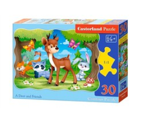CASTORLAND puzzle 30 dílků - Jelen a přátelé