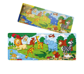 Deskové puzzle ZOO dřevěné  21 dílů