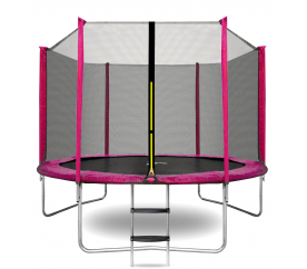 Aga SPORT TOP Trampolína 305 cm Pink + ochranná síť + žebřík