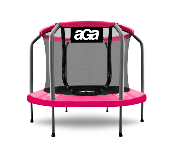 Aga Dětská trampolína 150 cm Růžovo-šedá