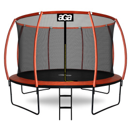 Aga SPORT EXCLUSIVE Trampolína 366 cm Oranžová + ochranná síť + žebřík