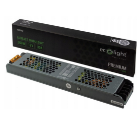 Zdroj LED slim IP20 - 12V - 30A - 360W - Premium Line