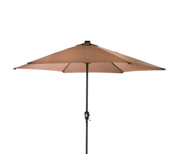 Aga Slunečník CLASSIC LED+integrovaná USB nabíječka 300 cm Beige