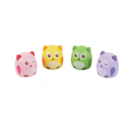 Bigjigs Toys ořezávátko sovička 1ks žlutá