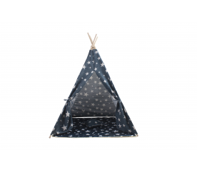 Aga4Kids Dětské Teepee Hvězdy Tmavě modrá