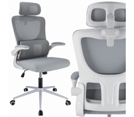 Ergonomická kancelářská židle ZEO - šedá