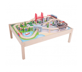 Bigjigs Rail Vláčkodráha City se stolem