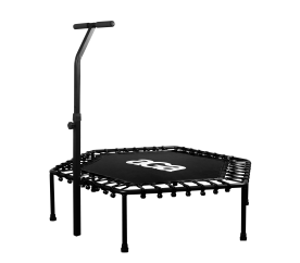 Aga FITNESS Trampolína 130 cm Černá + madlo 2TR018