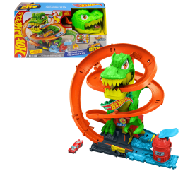 Hot Wheels City T-Rex Blaze Battle JBM73