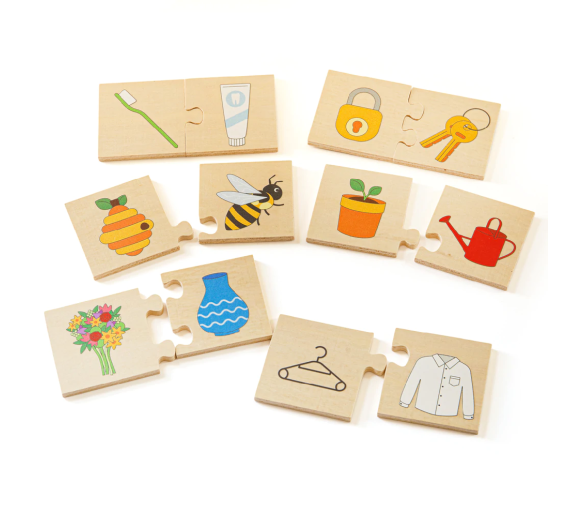 Bigjigs Toys Didaktické puzzle Co k sobě patří 2DZ158 - II. JAKOST