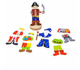 Bigjigs Toys Magnetické oblékací puzzle mystické postavy