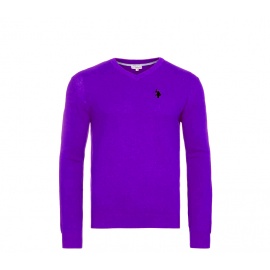 U.S. Polo Assn Svetr V-Neck Purple