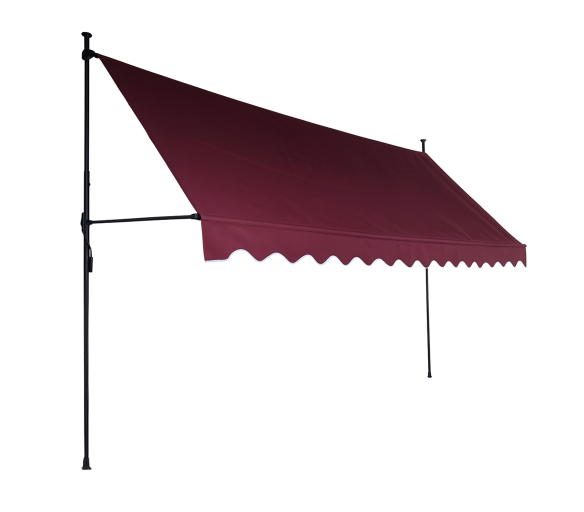 Aga Teleskopická markýza 350x120 cm Vínová
