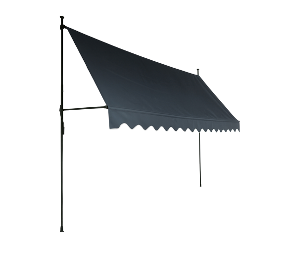 Aga Teleskopická markýza 300x120 cm Šedá