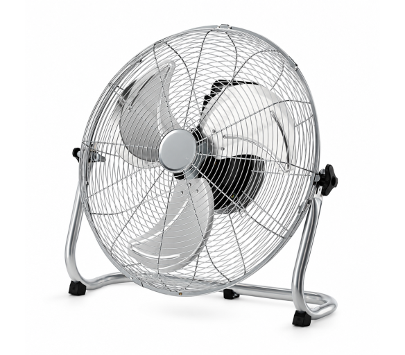 Aga Podlahový ventilátor 50 cm Stříbrný