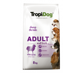 TropiDog Premium Adult S jehněčí s rýží 8kg