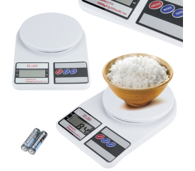 Elektronická kuchyňská váha bílá 10kg/1g