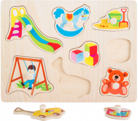 Small Foot  Dřevěné puzzle Dětský svět