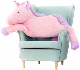Aga4Kids Plyšový jednorožec 150 cm Pink