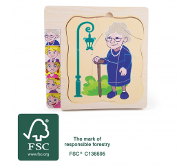 Small Foot Puzzle životní vývoj ženy