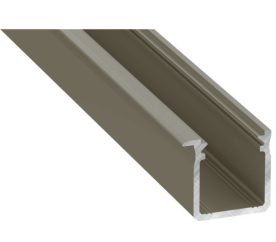 Hliníkový profil LED LUMINES typ J inox elox 1m