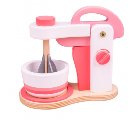 Bigjigs Toys Dřevěný mixér růžový
