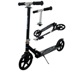 R-Sport Velká skládací koloběžka H5 do 100 kg Černá
