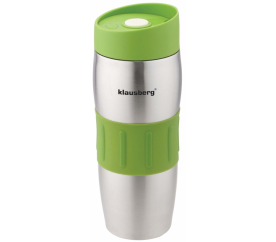 Termohrnek s protiskluzovým páskem - Zelený - 380 ml - Klausberg