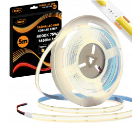 LED pásek COB Neon 12V - 528D - 15W/m - IP20 - 1650lm - 5m - neutrální barva
