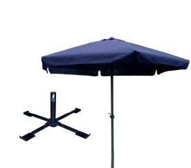 Linder Exclusiv Slunečník MC2000 300 cm Blue + stojan