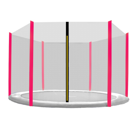 OUTLET Aga Ochranná síť 250 cm na 6 tyčí Black net / Pink