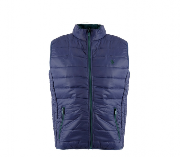 U.S. Polo ASSN. Pánská prošívaná vesta 574 Marine Green