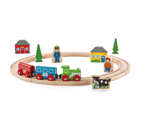 Bigjigs Rail Moje první vláčkodráha 19 dílů