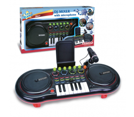 Mixážní pult DJ s mikrofonem
