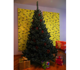 Umělý vánoční stromek - Borovice bílozelená 150 cm
