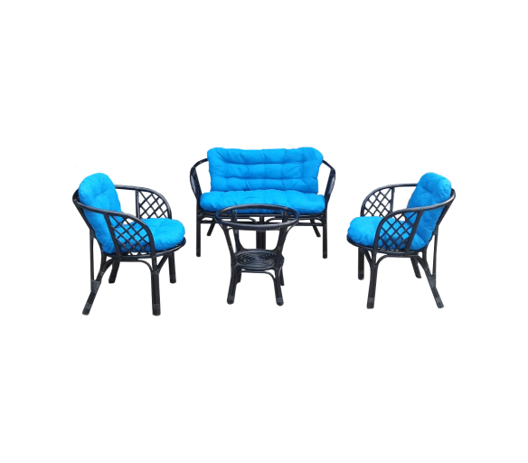 LEX Ratanová sestava BAHAMA Black Blue