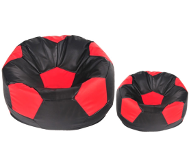 Aga Sedací pytel BALL XXXL Červená - Černá