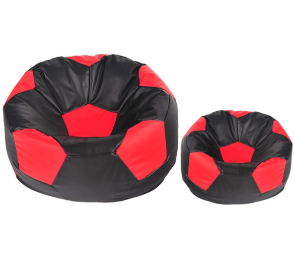 Aga Sedací pytel BALL XXXL Červená - Černá