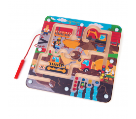 Bigjigs Toys Magnetické bludiště Staveniště
