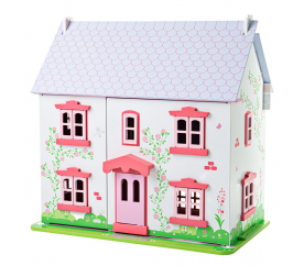 Bigjigs Toys Růžový domek pro panenky