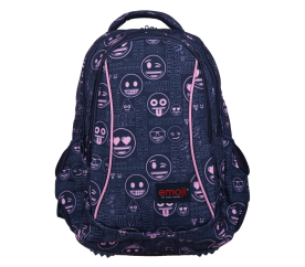 St.RIGHT Školní batoh tříkomorový Emoji