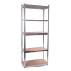 Aga Kovový regál 174x75x30 cm 5 polic