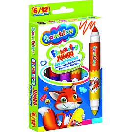 Bambino  Oboustranné fixy Jumbo 6 ks/12 barev