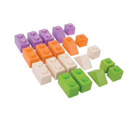Bigjigs Baby Dřevěné Spojkostky Basic set