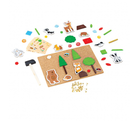 Bigjigs Toys Kreativní zatloukací hra život v lese