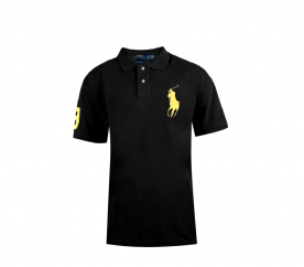 Ralph Lauren CUSTOM-FIT Black Big Pony Yellow