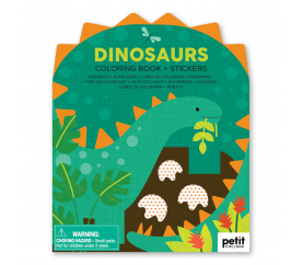 Petit Collage Omalovánka se samolepkami dinosauři